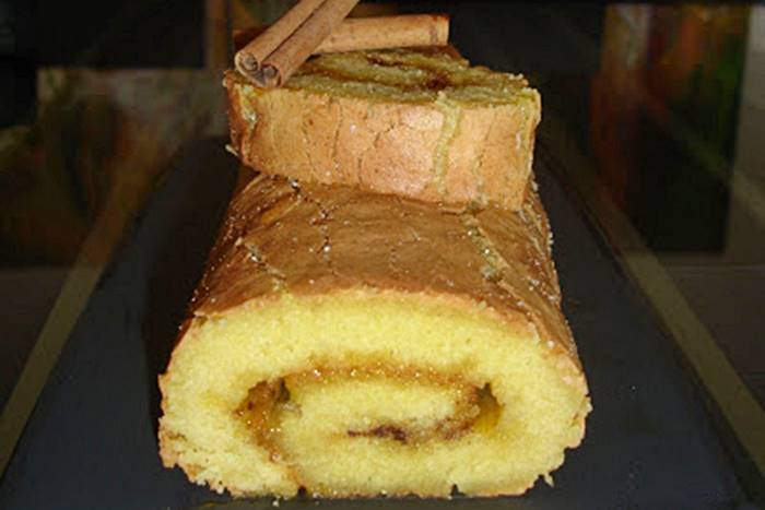 Photo of Torta de Amêndoa com doce de ovos e canela