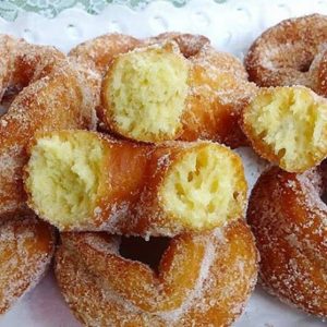 Argolinhas fritas de limão