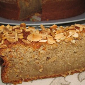 Bolo de Banana e Amêndoa