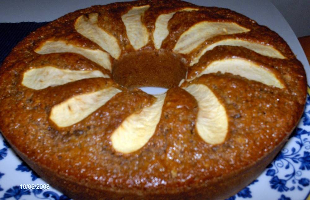 Bolo de canela e maçã