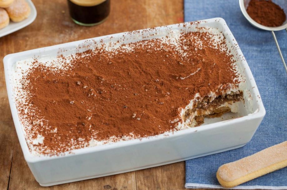 Tiramisú italiano cremoso