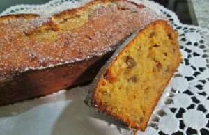 Bolo de Noz e Laranja