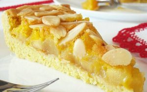 Tarte de maçã e amêndoa