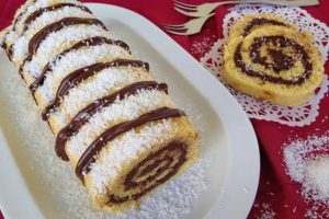 Torta de Coco e Nutella