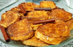Rabanadas no forno