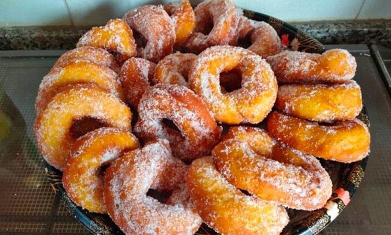 Argolinhas fritas de Natal