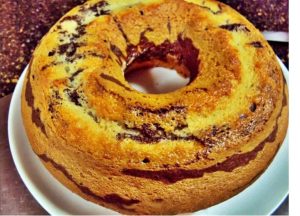 Bolo mármore de café