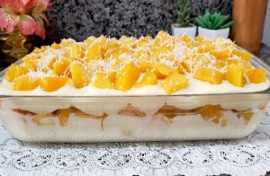 Sobremesa Cremosa de Pêssego