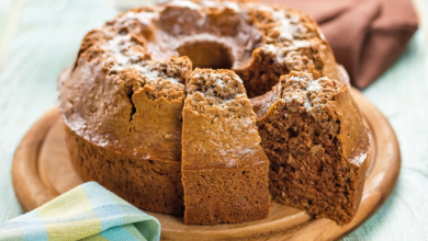 Bolo de Café Mel e Nozes