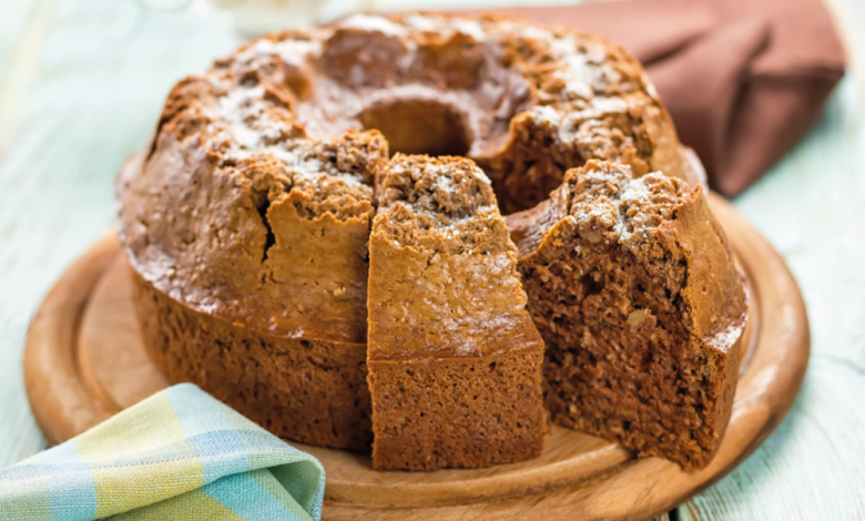 Bolo de Café Mel e Nozes