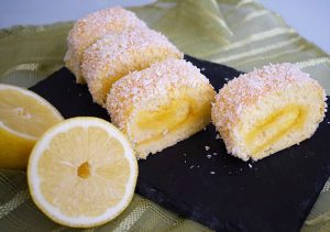 Torta de limão e coco