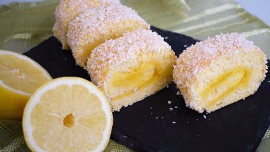 Torta de limão e coco